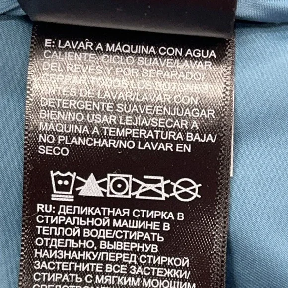 The North Face Alpz 2.0 550 Goose Down Vest Womens S Camo Blue Quilted Gorpcore - Picture 12 of 13